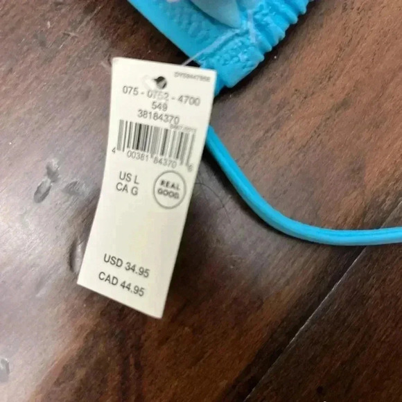 Aerie Bikini Top Turquoise Blue Size Large Versatile Beach Pool Cruise Resort - Picture 9 of 10